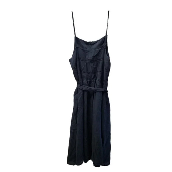 Aritzia Wilfred Blue Honoree Tie Front  Midi Dress S - Picture 4 of 9